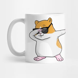 Cool hamster at dabbing with sunglasses Mug